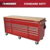 Husky Tool Storage 72 In. W X 21 In. D Standard Duty Gloss Red Mobile Workbench Tool Chest 26 Husky Tool Storage 72 In. W X 21 In. D Standard Duty Gloss Red Mobile Workbench Tool Chest -Husky Shop gloss red husky mobile workbenches hotc7218b21m 64 1000