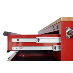 Husky Tool Storage 72 In. W X 21 In. D Standard Duty Gloss Red Mobile Workbench Tool Chest -Husky Shop gloss red husky mobile workbenches hotc7218b21m fa 1000