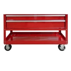 Husky 46 In. W X 18 In. D Standard Duty 5-Drawer Rolling Utility Tool Cart In Gloss Red -Husky Shop gloss red husky tool carts houc4605b21m 1d 1000