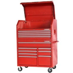 Husky 42 In. 12-Drawer 24.5 In. Deep Tool Chest/Rolling Cab Set Gross Red 20 Husky 42 In. 12-Drawer 24.5 In. Deep Tool Chest/Rolling Cab Set Gross Red -Husky Shop gloss red husky tool chest combos hotc4212b21s c3 1000