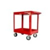 Husky 27 In Wide 18.3 In. Deep 2 Tier Cart, Gloss Red -Husky Shop gloss red husky utility carts houc27a2b21 64 1000