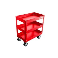 Husky 28 In. 3 Tier Cart, Gloss Red -Husky Shop gloss red husky utility carts houc28a3b21 4f 1000