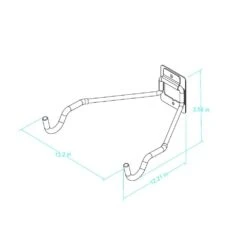Husky Heavy-Duty Flip Up Storage Hanger 7 Husky Heavy-Duty Flip Up Storage Hanger -Husky Shop gray black husky garage storage hooks 813404 40 1000