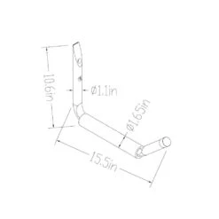 Husky Heavy-Duty Padded Arm Hanger -Husky Shop gray black husky garage storage hooks 861655 66 1000