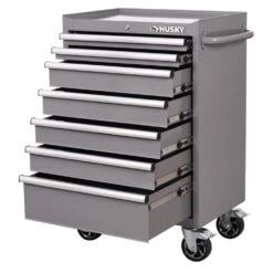 Husky Standard-Duty 27 In. 7-Drawer Gray Rolling Tool Cabinet 11 Husky Standard-Duty 27 In. 7-Drawer Gray Rolling Tool Cabinet -Husky Shop gray husky tool cabinets h27tr5gry 4f 1000