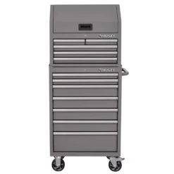 Husky Tool Storage 27 In. W Standard Duty Gray Tool Chest Combo -Husky Shop gray husky tool chest combos h27ch5tr7gry g3 40 1000
