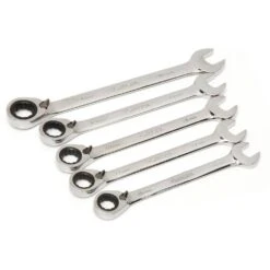 Husky 72-Tooth Large Reversible Metric Ratcheting Wrench Set (5-Piece) -Husky Shop husky adjustable wrenches hrrw5pcmmlg 1f 1000