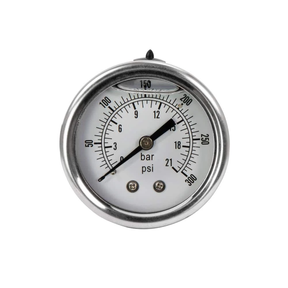 Husky 2 In. Liquid Filled Pressure Gauge With 1/4 In. NPT Back Mount 1 Husky 2 In. Liquid Filled Pressure Gauge With 1/4 In. NPT Back Mount