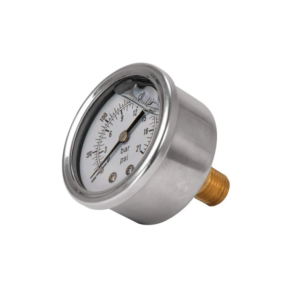 Husky 2 In. Liquid Filled Pressure Gauge With 1/4 In. NPT Back Mount 3 Husky 2 In. Liquid Filled Pressure Gauge With 1/4 In. NPT Back Mount - Image 3