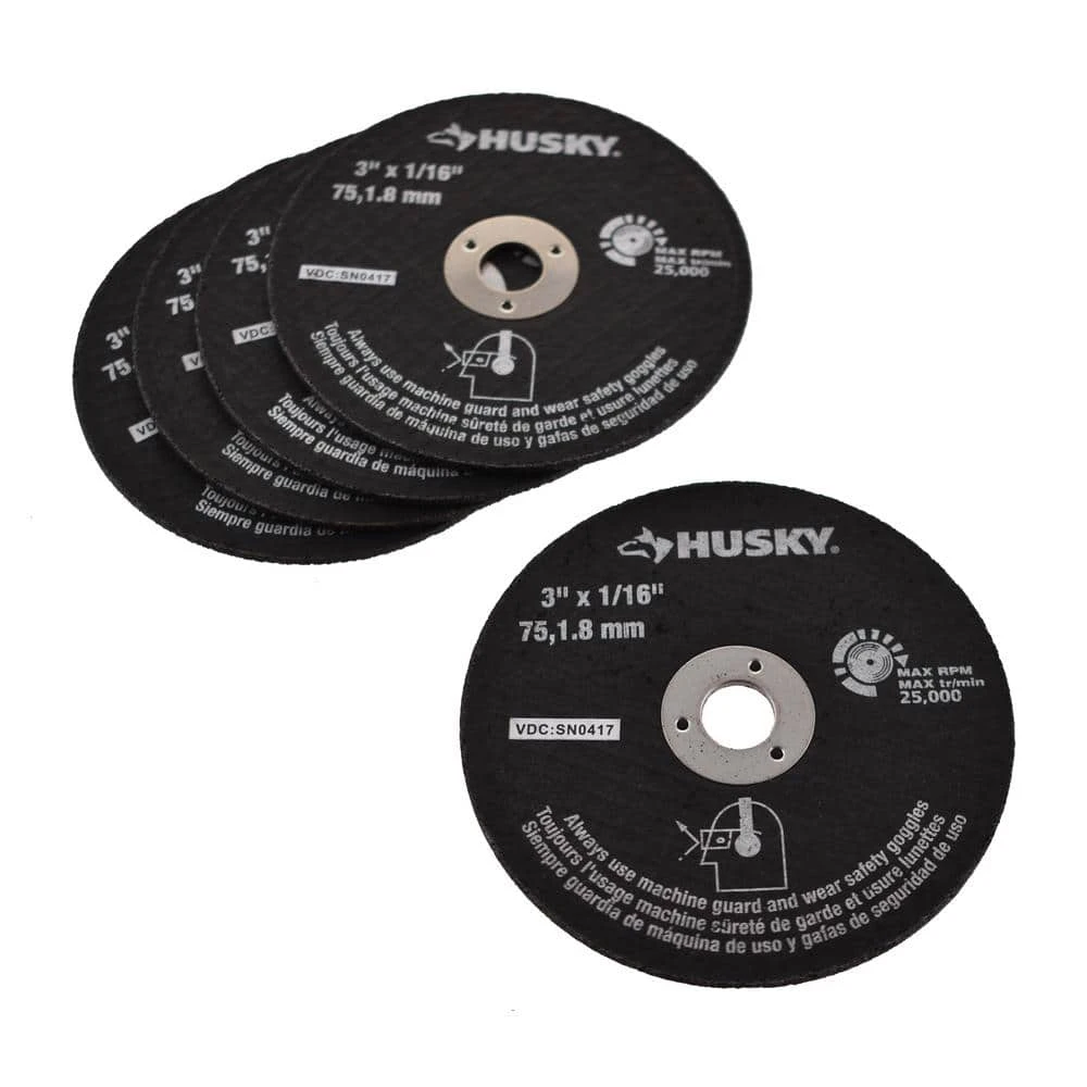 Husky Replacement Discs For Air Powered Cut-Off Tools (5-Pack) 3 Husky Replacement Discs For Air Powered Cut-Off Tools (5-Pack) - Image 3