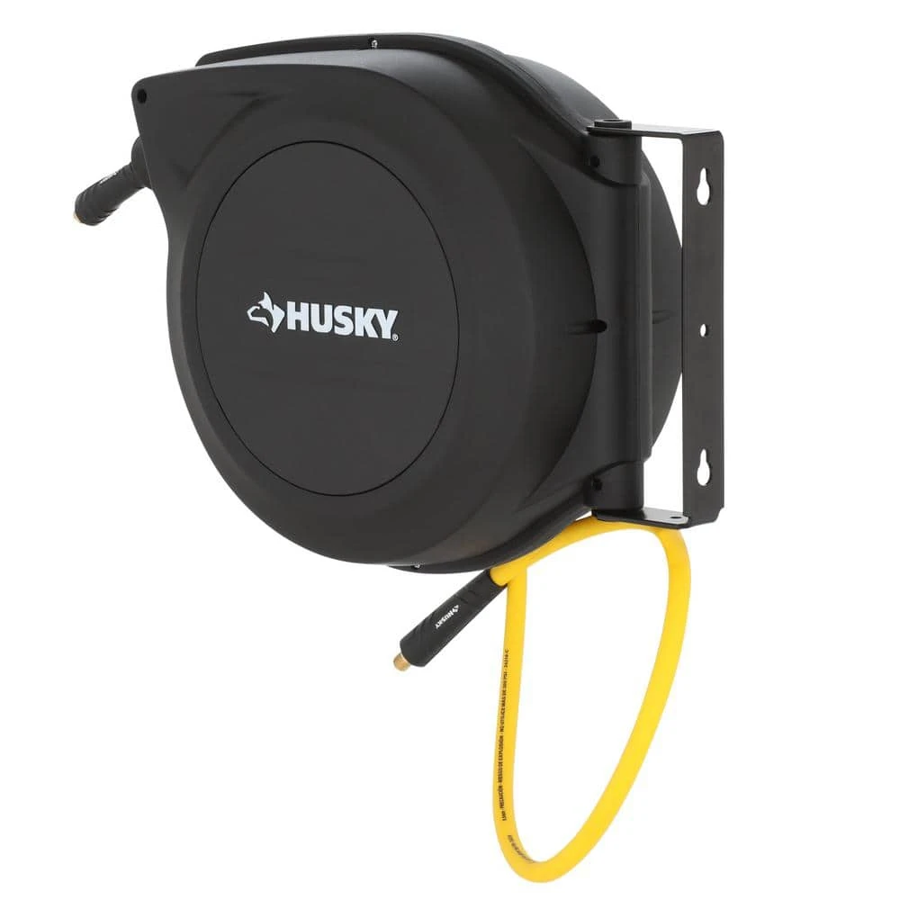 Husky 3/8 In. X 50 Ft. Hybrid Retractable Hose Reel 5 Husky 3/8 In. X 50 Ft. Hybrid Retractable Hose Reel - Image 5