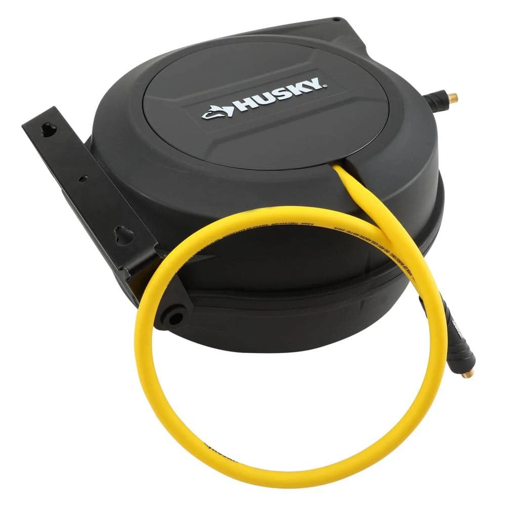 Husky 3/8 In. X 50 Ft. Hybrid Retractable Hose Reel 4 Husky 3/8 In. X 50 Ft. Hybrid Retractable Hose Reel - Image 4