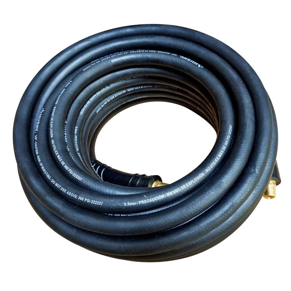 Husky 3/8 In. X 100 Ft. Heavy-Duty Rubber Hose 3 Husky 3/8 In. X 100 Ft. Heavy-Duty Rubber Hose - Image 3