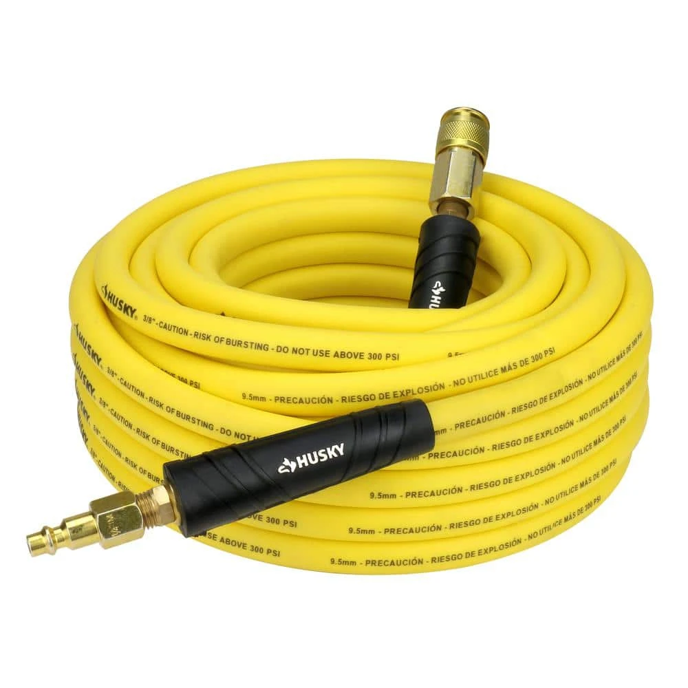 Husky 3/8 In. X 50 Ft. Hybrid Air Hose With Coupler 1 Husky 3/8 In. X 50 Ft. Hybrid Air Hose With Coupler