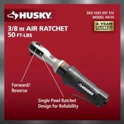 Husky 50 Ft./lbs. 3/8 In. Ratchet Wrench -Husky Shop husky air ratchet wrenches h4110 1d 1000