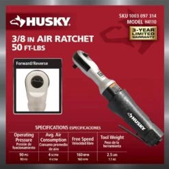 Husky 50 Ft./lbs. 3/8 In. Ratchet Wrench -Husky Shop husky air ratchet wrenches h4110 a0 1000