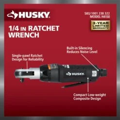 Husky 1/4 In. Ratchet Wrench -Husky Shop husky air ratchet wrenches h4150 66 1000