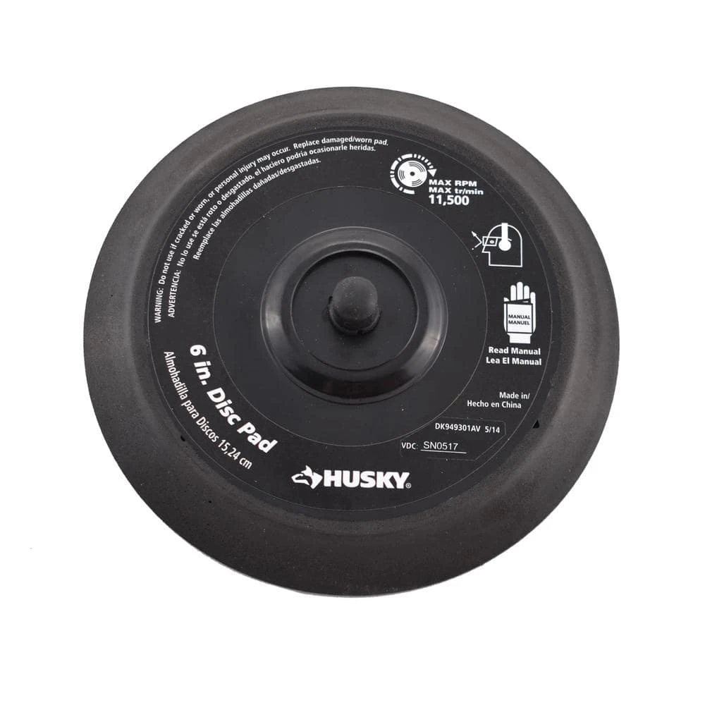 Husky 6 In. Dual Action Sander Pad 1 Husky 6 In. Dual Action Sander Pad