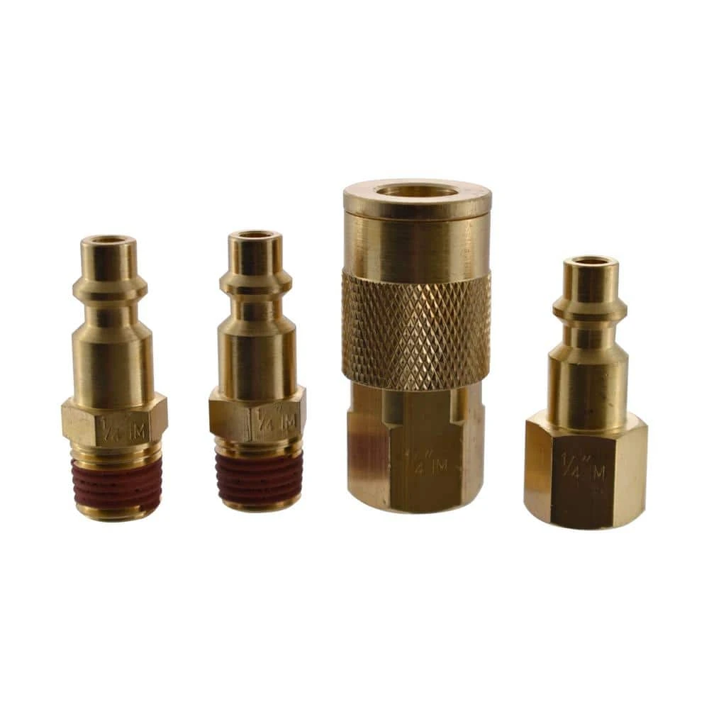 Husky 1/4 In. Industrial NPT Plug And Coupler Kit (4-Piece) 1 Husky 1/4 In. Industrial NPT Plug And Coupler Kit (4-Piece)