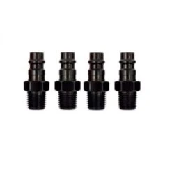 Husky 1/4 In. High Flow Aluminum Male Plugs (4-Pack)