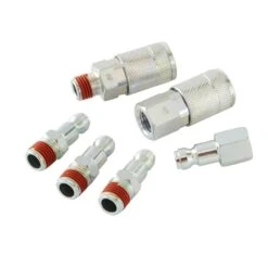 Husky 1/4 In. T-Coupler Plug With Increased Flow (6-Piece) -Husky Shop husky air tool fittings hda22600 c3 1000