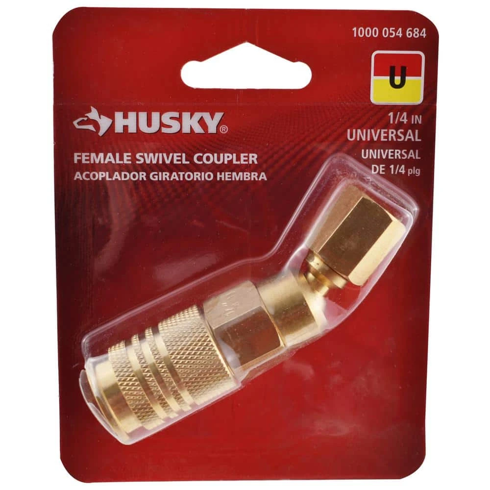 Husky 1/4 In. Universal Swivel Female Coupler 5 Husky 1/4 In. Universal Swivel Female Coupler - Image 5