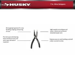 Husky 7 In. Wire Strippers -Husky Shop husky all trades specialty pliers 90147 44 1000