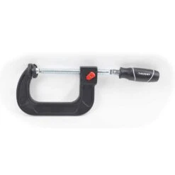 Husky 4 In. Quick Adjustable C-Clamp With Rubber Handle -Husky Shop husky clamps 99682 4f 1000