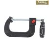 Husky 4 In. Quick Adjustable C-Clamp With Rubber Handle