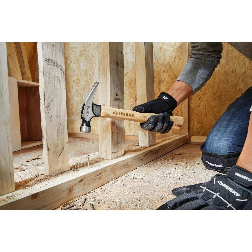 Husky 16 Oz. Hickory Straight Hammer 2 Husky 16 Oz. Hickory Straight Hammer - Image 2
