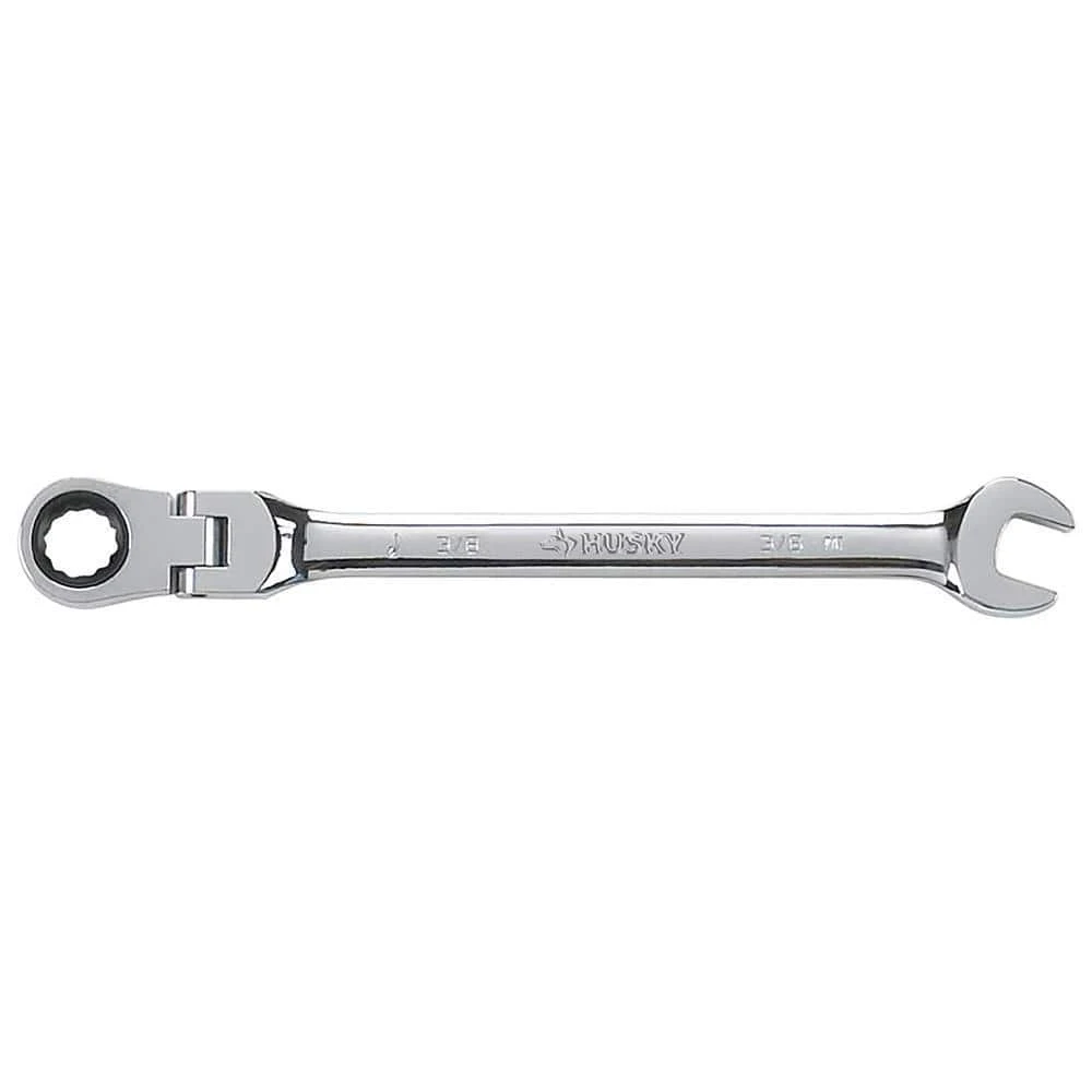 Husky 3/8 In. Flex Head Ratcheting Combination Wrench 1 Husky 3/8 In. Flex Head Ratcheting Combination Wrench