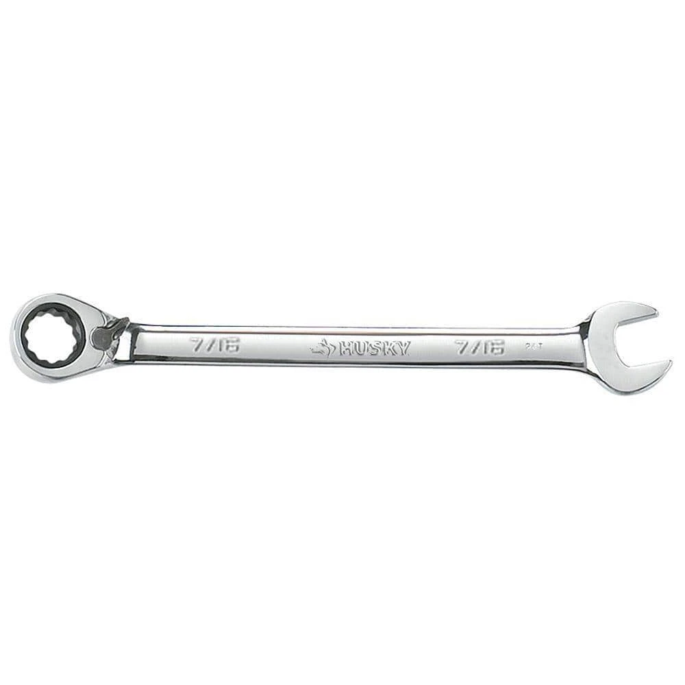Husky 7/16 In. Reversible Ratcheting Combination Wrench 1 Husky 7/16 In. Reversible Ratcheting Combination Wrench