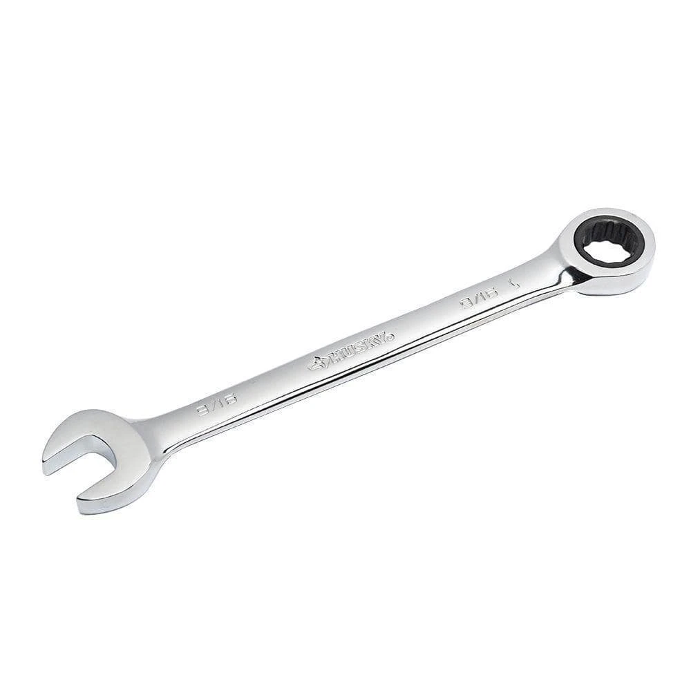 Husky 9/16 In. 12-Point SAE Ratcheting Combination Wrench 1 Husky 9/16 In. 12-Point SAE Ratcheting Combination Wrench