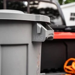 Husky 10 Gal. Grey Heavy Duty Commercial Outdoor Trash Can With Domed Lid -Husky Shop husky commercial trash cans 999 2510 66 1000