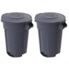 Husky 32 Gal. Grey Heavy Duty Commercial Outdoor Trash Can With Domed Lid (2-Pack) 5 Husky 32 Gal. Grey Heavy Duty Commercial Outdoor Trash Can With Domed Lid (2-Pack) -Husky Shop husky commercial trash cans 999 2532 2pk 64 1000