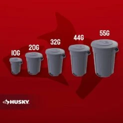Husky 32 Gal. Grey Heavy Duty Commercial Outdoor Trash Can With Domed Lid 23 Husky 32 Gal. Grey Heavy Duty Commercial Outdoor Trash Can With Domed Lid -Husky Shop husky commercial trash cans 999 2532 31 1000