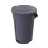 Husky 44 Gal. Grey Heavy Duty Commercial Outdoor Trash Can With Domed Lid