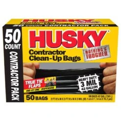 Husky 42 Gal. Contractor Bags (100-Count) -Husky Shop husky contractor bags hk42wc050b 2pk c3 1000