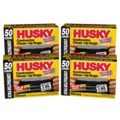 Husky 42 Gal. Heavy-Duty Clean-Up Bags (200-Count)