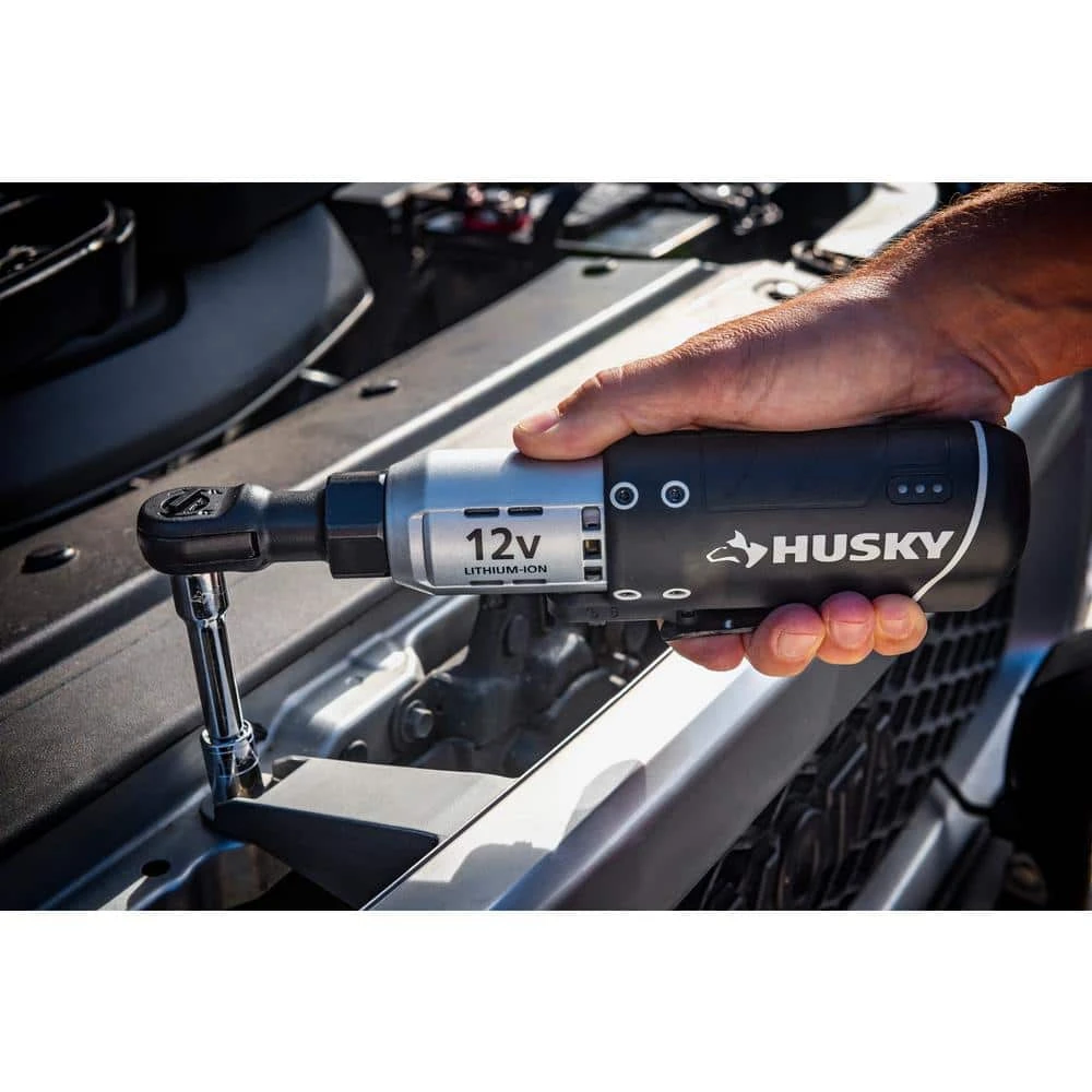 Husky 3/8 In. Drive 12-Volt Lithium-Ion Cordless Ratchet 6 Husky 3/8 In. Drive 12-Volt Lithium-Ion Cordless Ratchet - Image 6