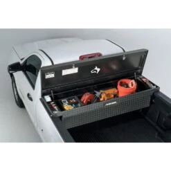 Husky 71 In. Graphite Aluminum Full Size Low Profile Crossover Truck Tool Box -Husky Shop husky crossover truck tool boxes 102101 65 01 44 1000
