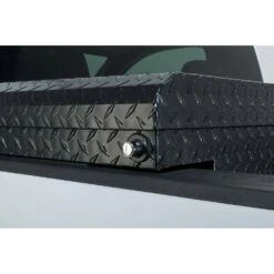 Husky 61.86 In. Matte Black Aluminum Low Profile Mid-Size Crossbed Truck Tool Box -Husky Shop husky crossover truck tool boxes 102102 53 01 44 1000