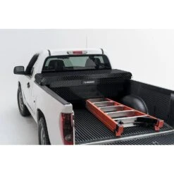Husky 61.86 In. Matte Black Aluminum Low Profile Mid-Size Crossbed Truck Tool Box -Husky Shop husky crossover truck tool boxes 102102 53 01 4f 1000