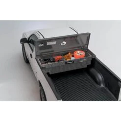 Husky 61 In. Graphite Aluminum Mid-Size Low Profile Crossover Truck Tool Box -Husky Shop husky crossover truck tool boxes 102102 65 01 44 1000