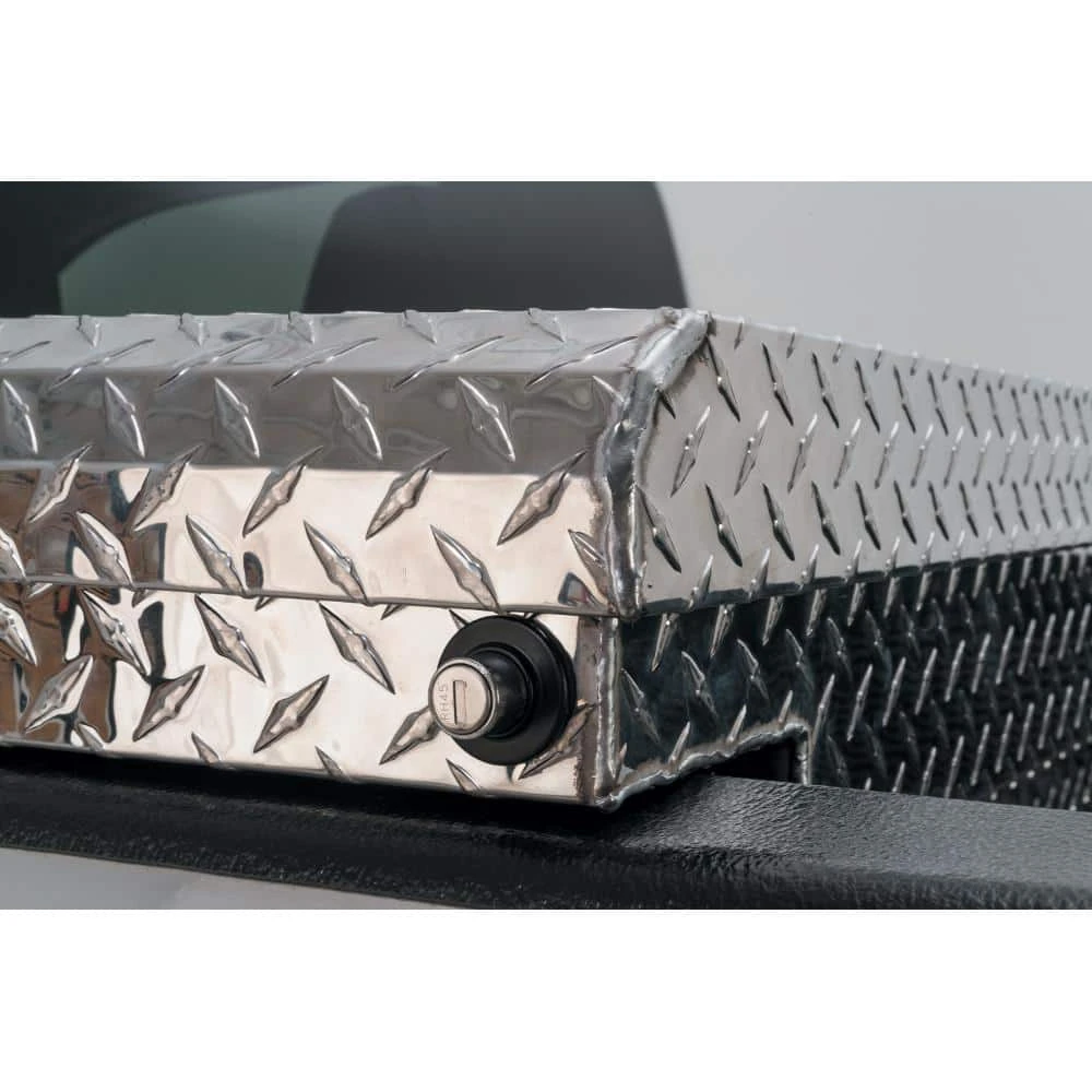 Husky 61.86 In. Diamond Plate Aluminum Low Profile Mid-Size Crossbed Truck Tool Box 6 Husky 61.86 In. Diamond Plate Aluminum Low Profile Mid-Size Crossbed Truck Tool Box - Image 6