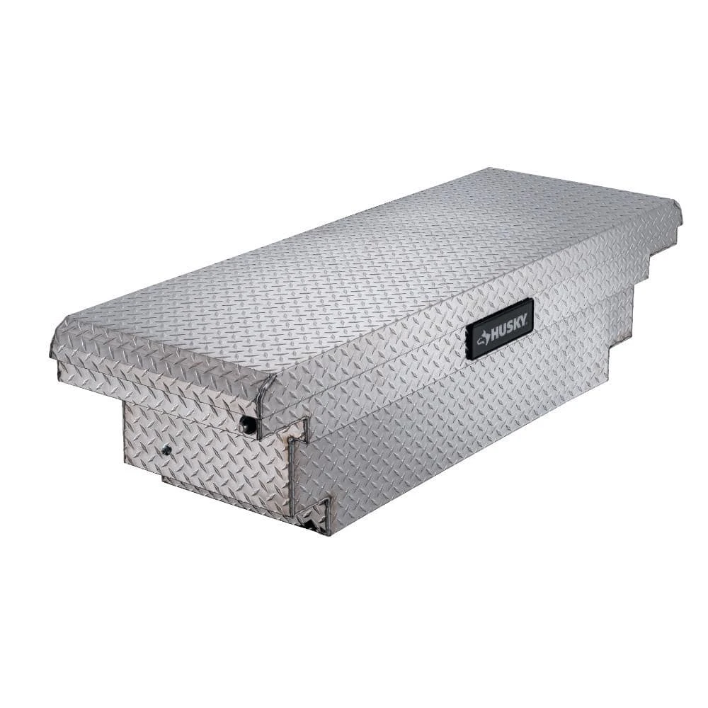 Husky 61.86 In. Diamond Plate Aluminum Low Profile Mid-Size Crossbed Truck Tool Box 1 Husky 61.86 In. Diamond Plate Aluminum Low Profile Mid-Size Crossbed Truck Tool Box