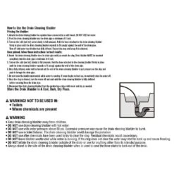 Husky Large Drain Cleaning Bladder – Clears 4 In. To 6 In. Pipes With Garden Hose Water Pressure -Husky Shop husky drain cleaning accessories 82 977 111 fa 1000