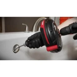 Husky 25 Ft. Power Drum Drain Snake Drill-Operated Auger For Sink, Tub And Shower Clogs 21 Husky 25 Ft. Power Drum Drain Snake Drill-Operated Auger For Sink, Tub And Shower Clogs -Husky Shop husky drain snakes 410 185 0111 c3 1000