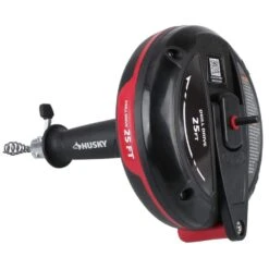 Husky 25 Ft. Power Drum Drain Snake Drill-Operated Auger For Sink, Tub And Shower Clogs 25 Husky 25 Ft. Power Drum Drain Snake Drill-Operated Auger For Sink, Tub And Shower Clogs -Husky Shop husky drain snakes 410 185 0111 fa 1000