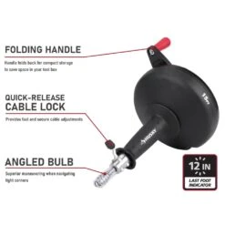 Husky 15 Ft. Manual Drain Snake Compact Drum Auger For Sink, Shower And Tub Clogs -Husky Shop husky drain snakes 410 186 0111 40 1000